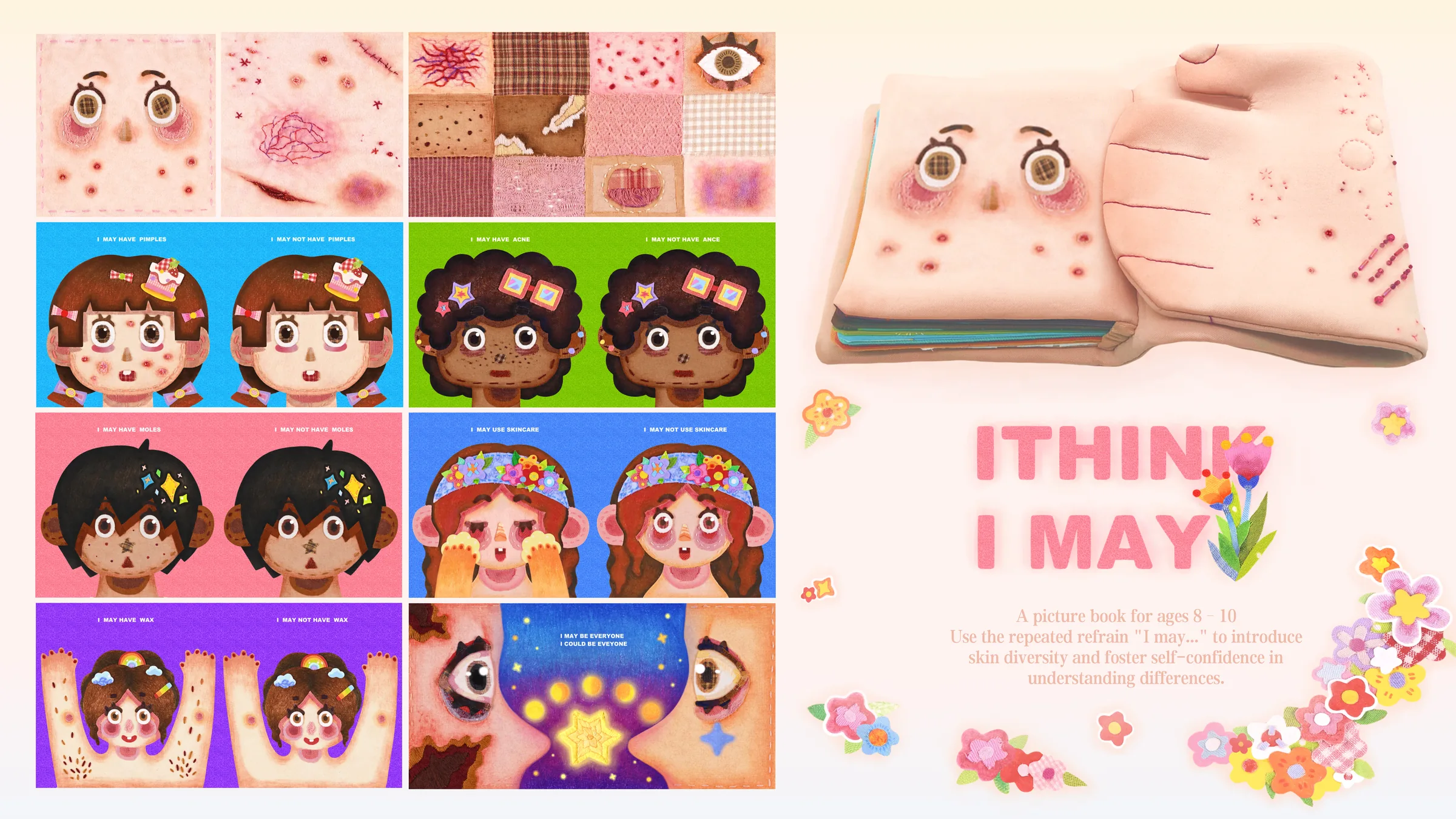 I Think I May textile picture book