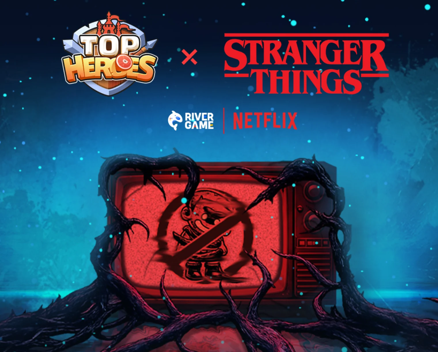 Top Heroes and Stranger Things campaign artwork